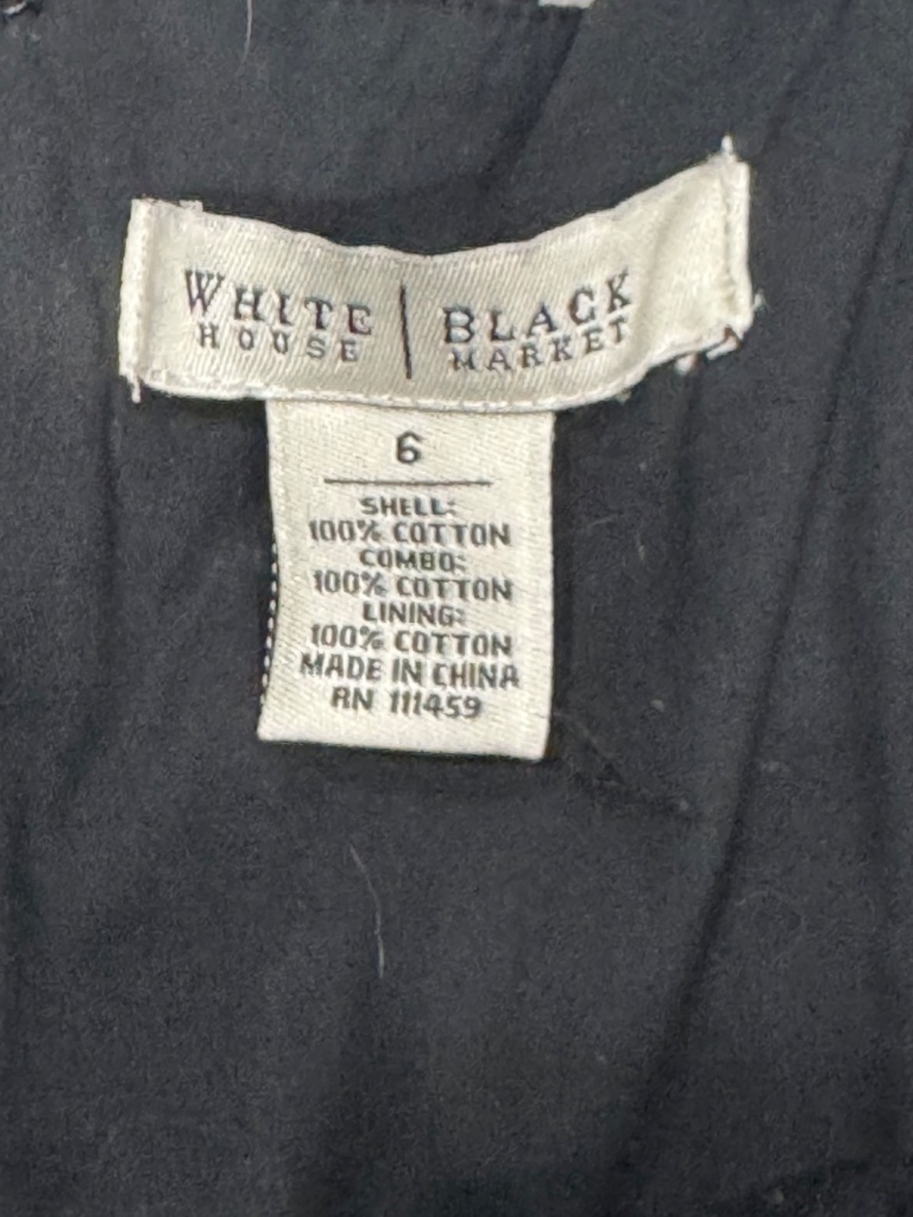White House Black Market Strapless Black & White A Line Fit & Flare Size 6 - Picture 9 of 11